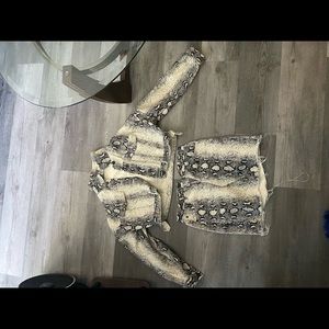Snake print fashionova set